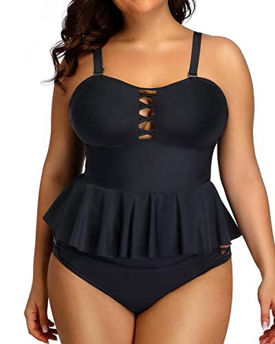 Yonique Tankini Swimsuits for Women Tummy Control Bathing Suits Two Piece  Tankini Tops with Bikini Bottoms Twist Swimwear : : Clothing,  Shoes