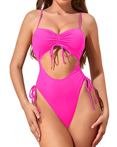ioiom Womens Sexy High Waisted One Piece Swimsuit Tummy Control Bathing  Suit : : Clothing, Shoes & Accessories
