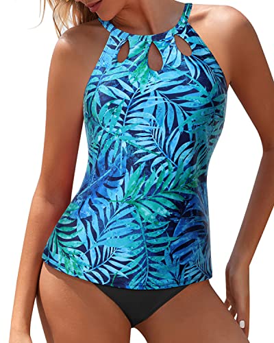 Two Piece High Neck Tankini Swimsuits For Women