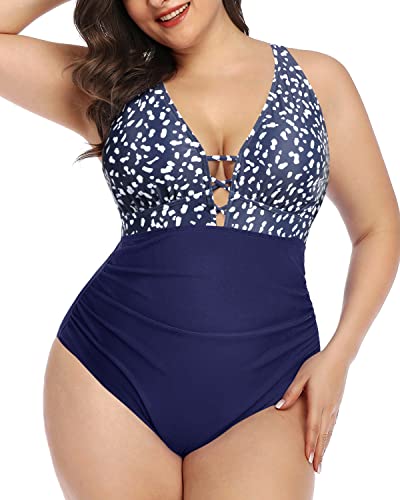 Bathing Suits Slimming Tummy Control One Piece Women's Plus Size Swimsuit