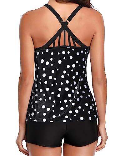 Two Piece Athletic Tankini Swimsuits