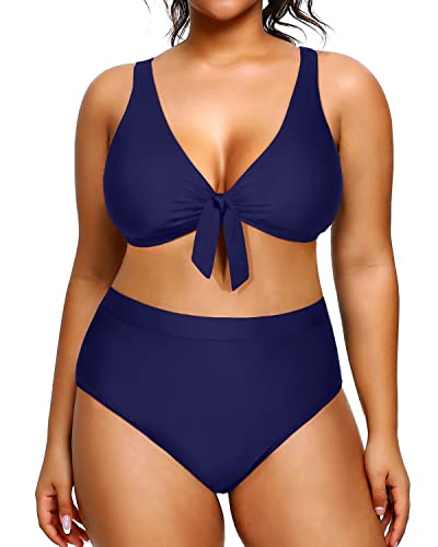 Women's Plus Size Bikini High Waisted Swimsuits Two Piece Bathing Suits