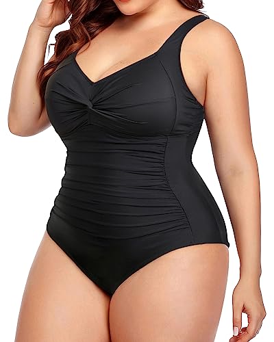 Plus Size Tummy Control One Piece Swimsuits