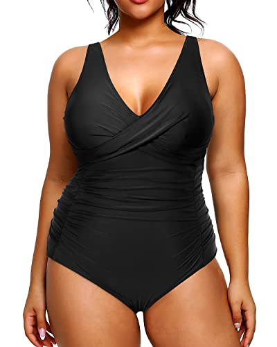 Tummy Control Slimming One Piece Swimsuit for Plus Size Women Stylish Swimwear