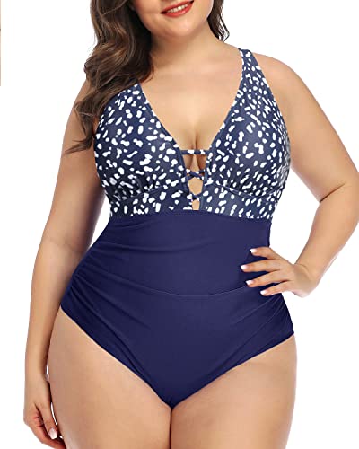 Bathing Suits Slimming Tummy Control One Piece Women's Plus Size Swimsuit