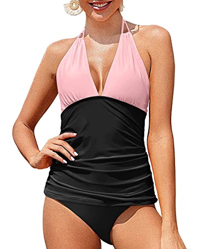 Two Piece Swimsuits Tummy Control Plus Size Tankini