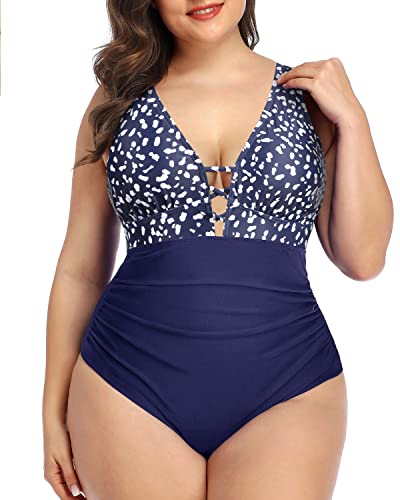 Bathing Suits Slimming Tummy Control One Piece Women's Plus Size Swimsuit