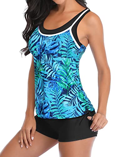 Slimming Athletic Tankini Swimsuits Women's Two Piece Bathing Suits Swimwear