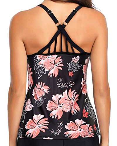 Womens Modest Tankini Top Athletic Swim Top Swimsuit