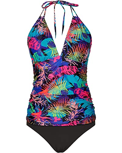 Two Piece Tankini Bathing Suits Swim Tops with Shorts Women Tummy Control  Swimsuits Sporty Swimwear Modest Swimwear JIUKE