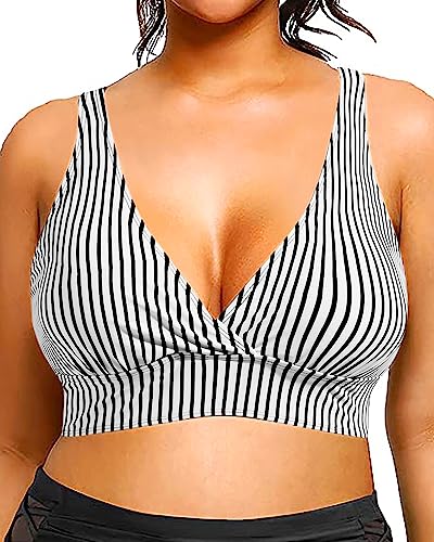 Vintage Full Coverage Plus Size Swim Top