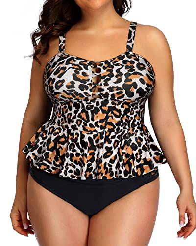 Womens Peplum Tankini Swimsuits: Tops & Bathing Suits – Yonique